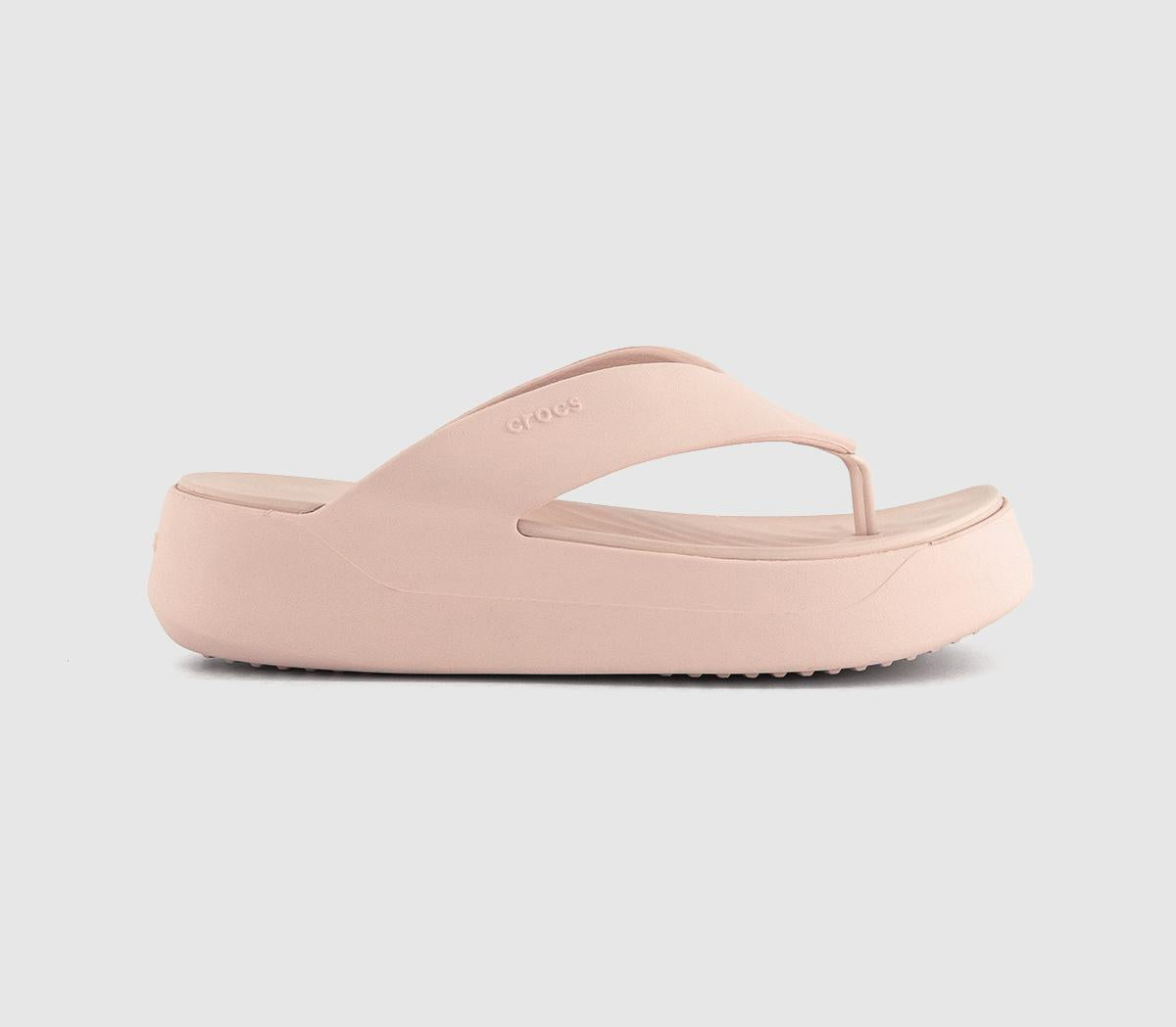Womens Crocs Getaway Platform Flip Quartz