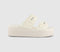 Womens Crocs Brooklyn Buckle Low Wedge Chalk - OFFCUTS SHOES by OFFICE