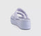 Womens Crocs Brooklyn Buckle Low Wedge Sandals Frosted Purple Moon - OFFCUTS SHOES by OFFICE