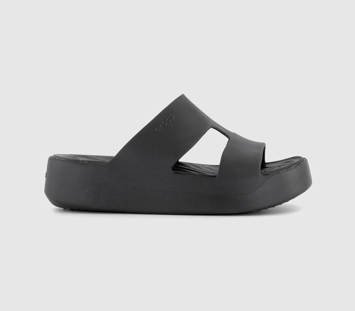 Womens Crocs Getaway H Strap Black