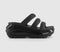 Womens Crocs Mega Crush Slides Black