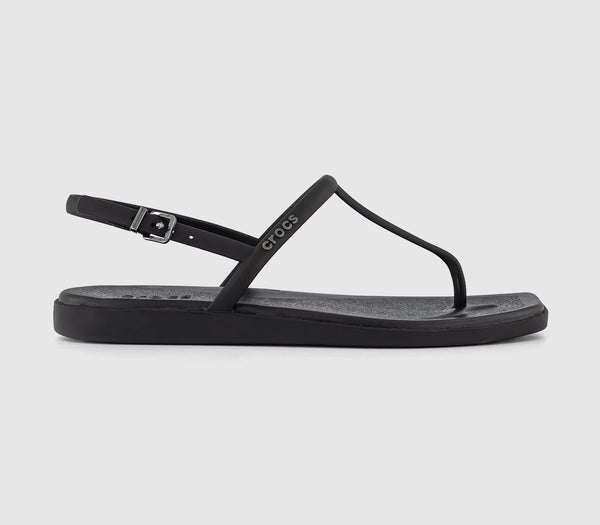 Womens Crocs Miami Thong Flip Black
