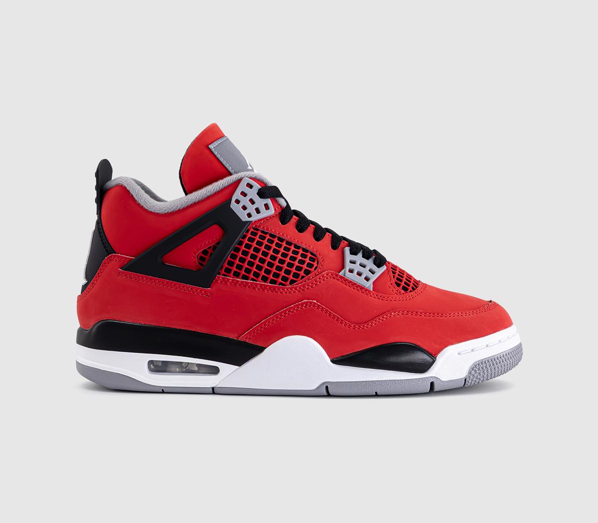 Jordan Air Jordan 4 Retro Trainers Fire Red White Black Cement Grey