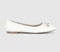 Womens Office Flora Bow Detail Ballet Flats Cream