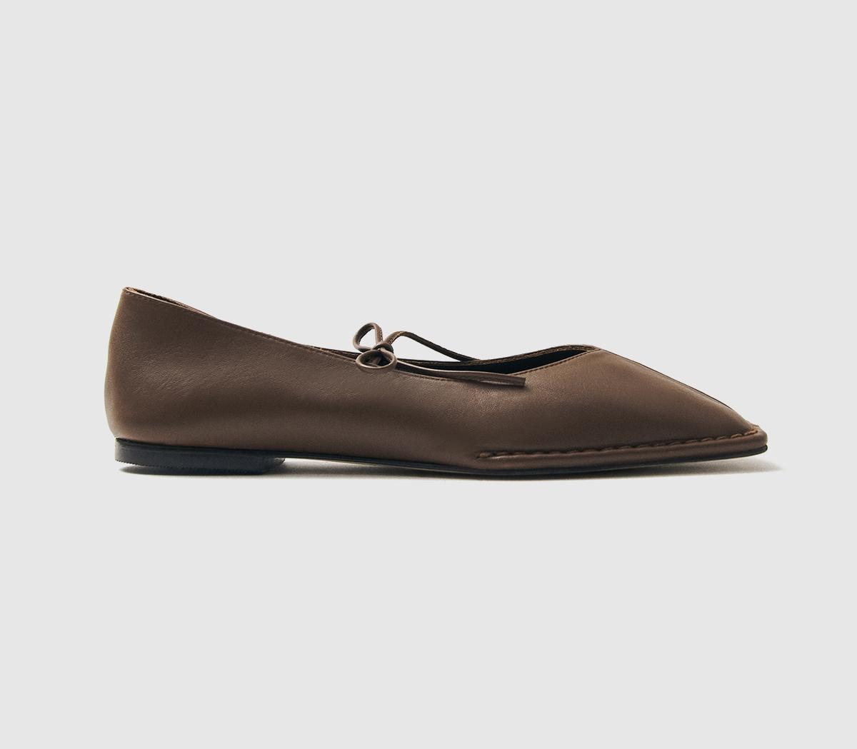 Womens ALOHAS Sway Ballet Pumps Chestnut Brown - OFFCUTS SHOES by OFFICE