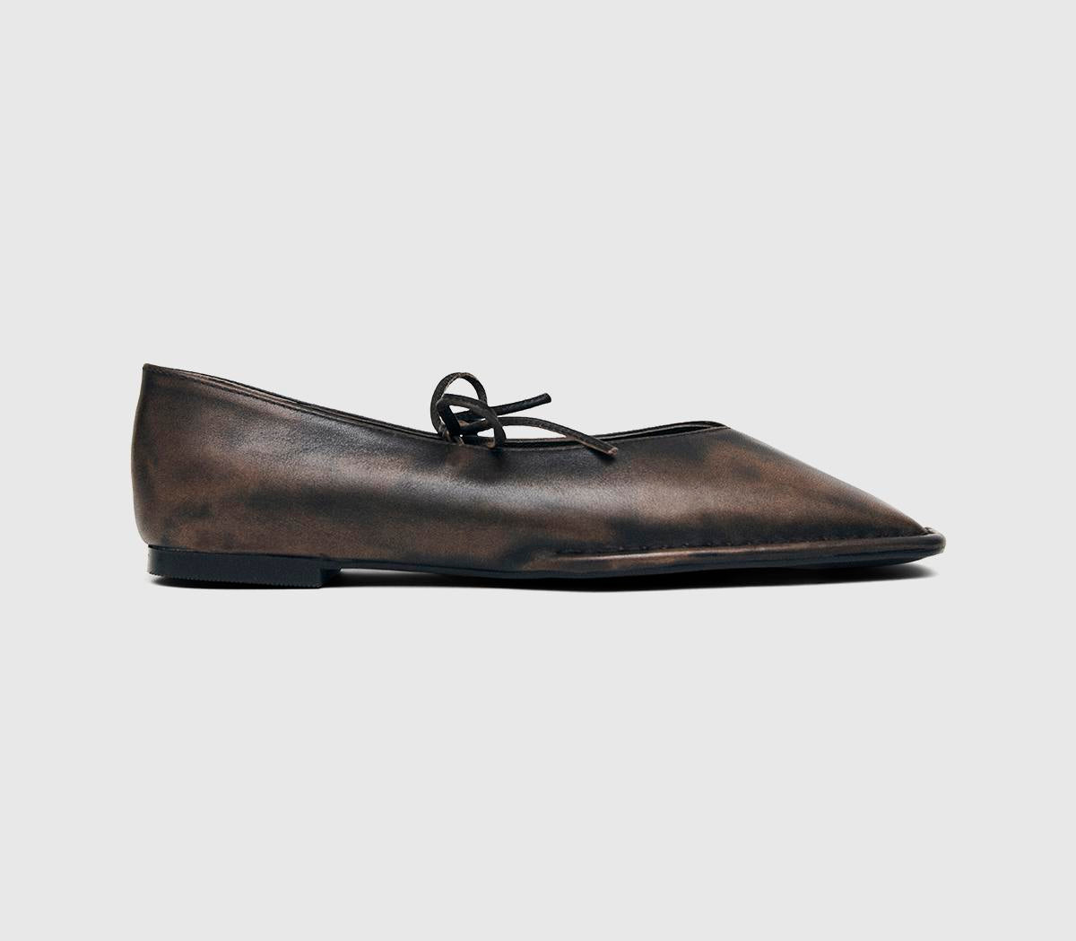 Womens ALOHAS Sway Ballet Pumps Vintage Brown