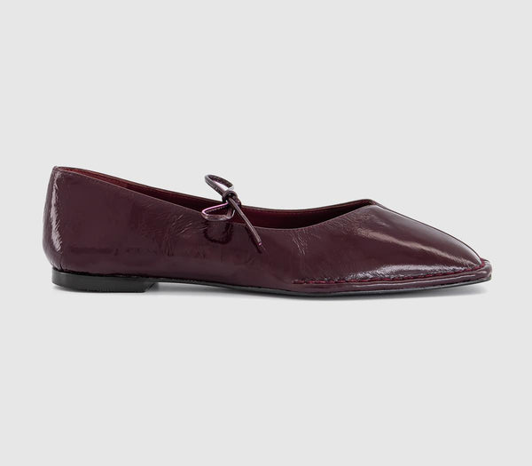 Womens Alohas Sway Ballet Pumps Burgundy