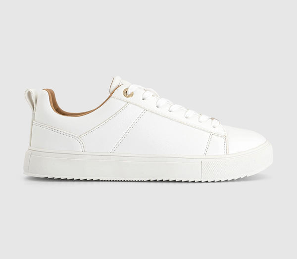 Office Freedom Lace Up Trainers White