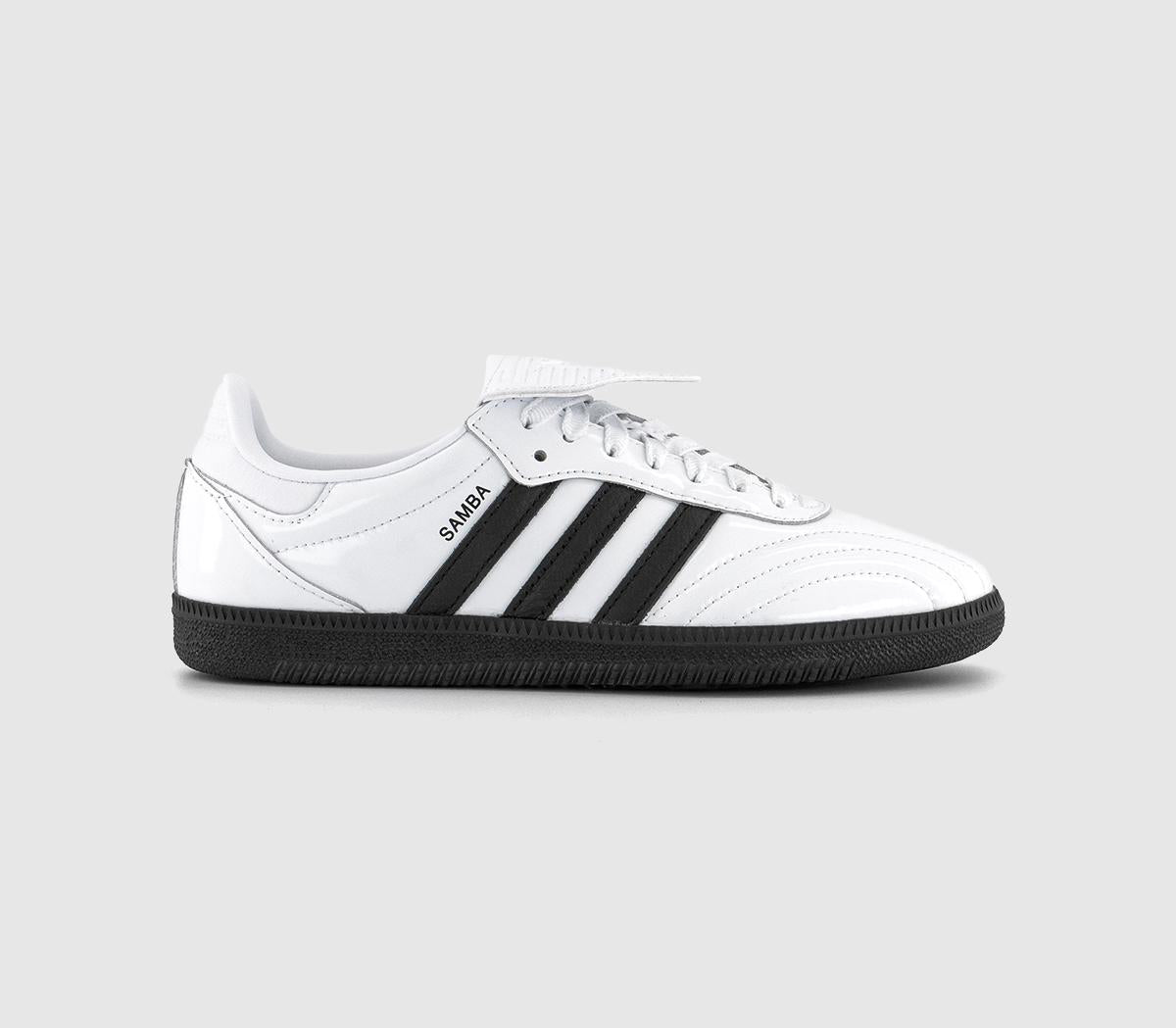 adidas Samba LT Trainers Core White Black Patent