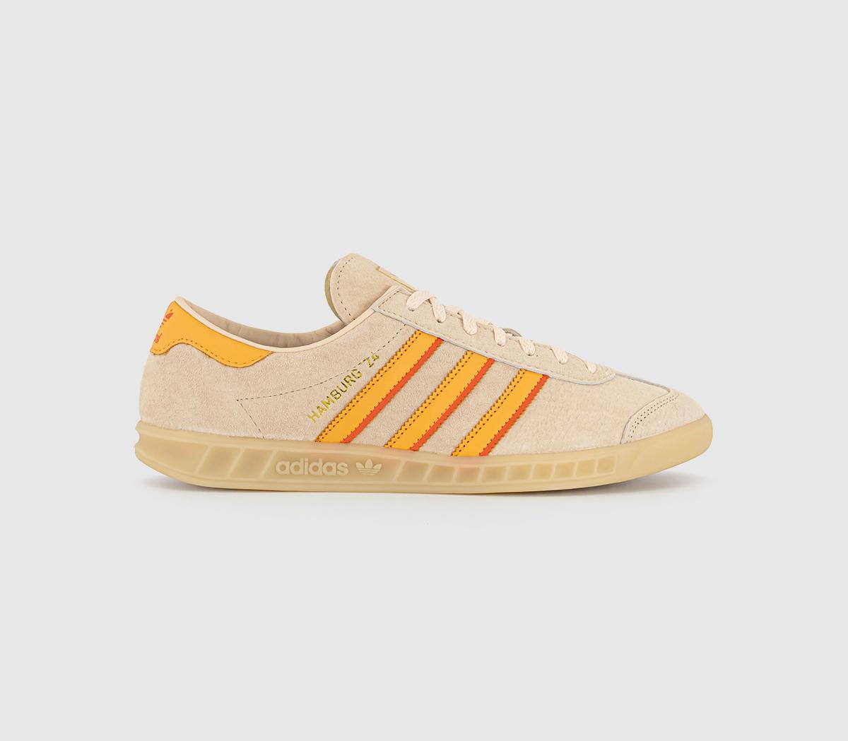 adidas Hamburg 24 Crystal Sand Hazy Orange Collegiate Orange