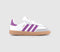 Odd sizes - Kids adidas Samba Og Infant White Purple Burst Gum Uk Sizes Right 6 infant/Left 5 infant