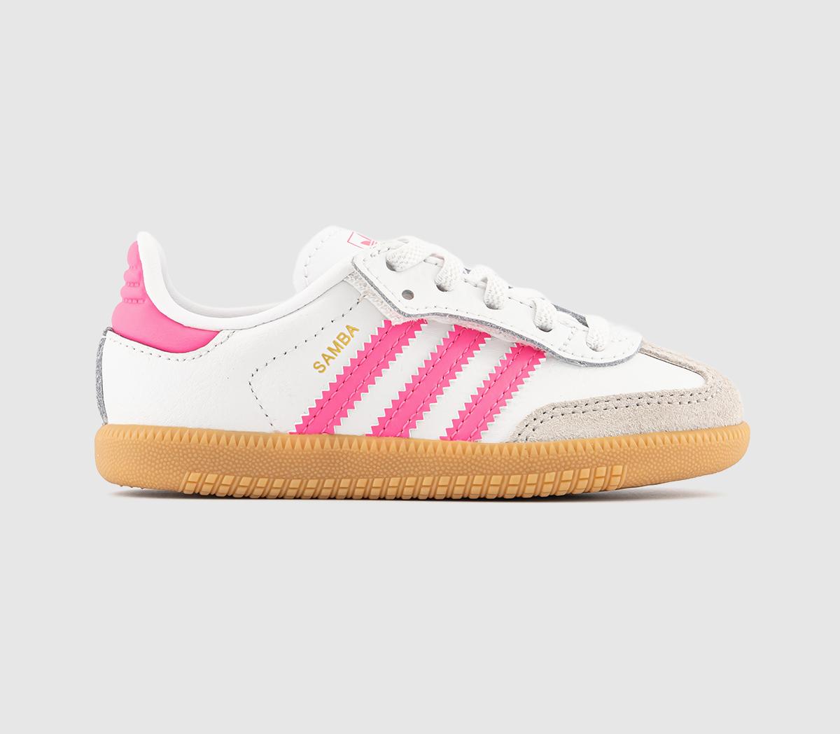 Kids adidas Samba Og Infant Trainers White Lucid Pink Gum Uk Size 5 Infant