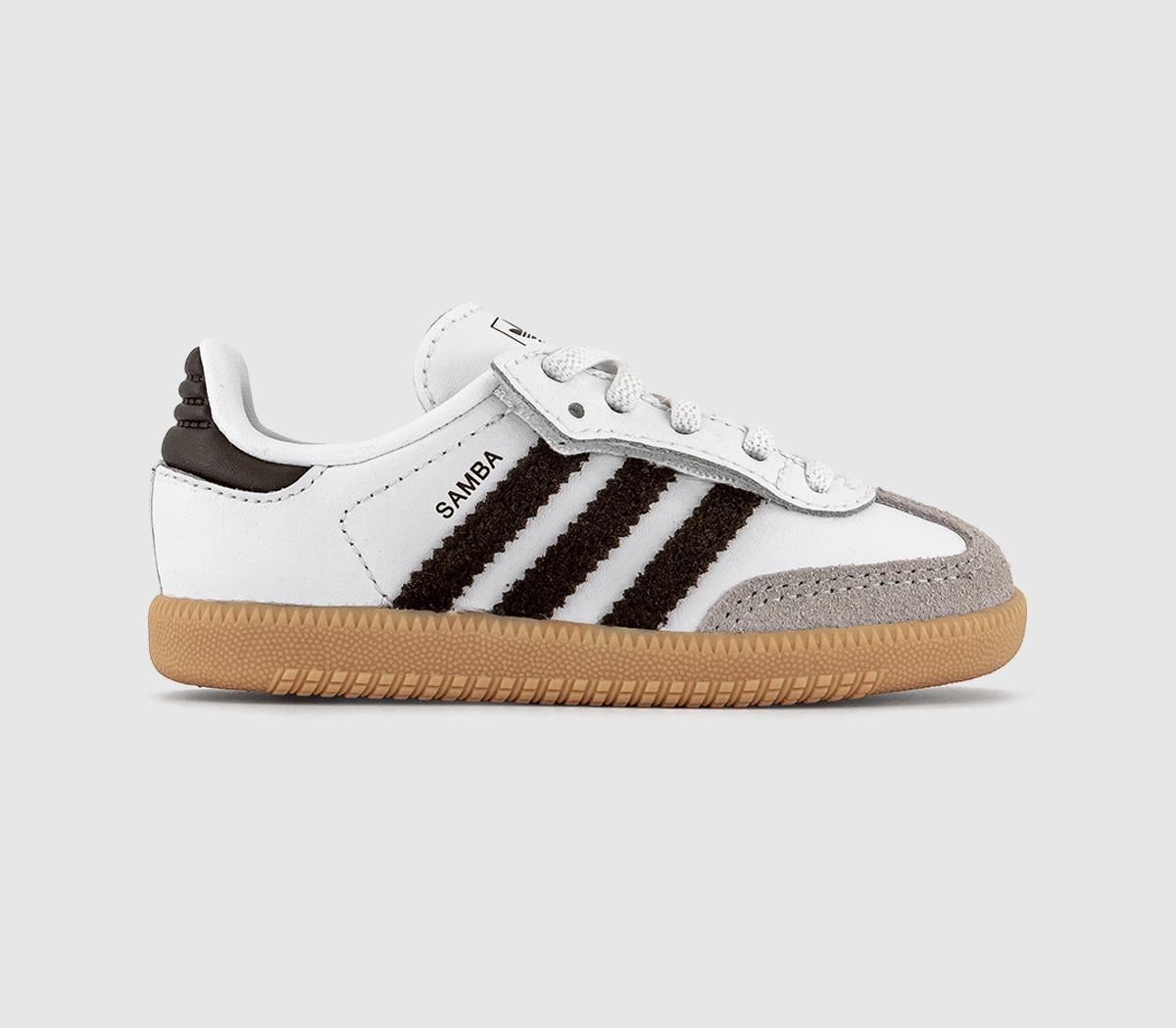 Kids adidas Samba OG Infant Trainers White Aurora Cofee Gum