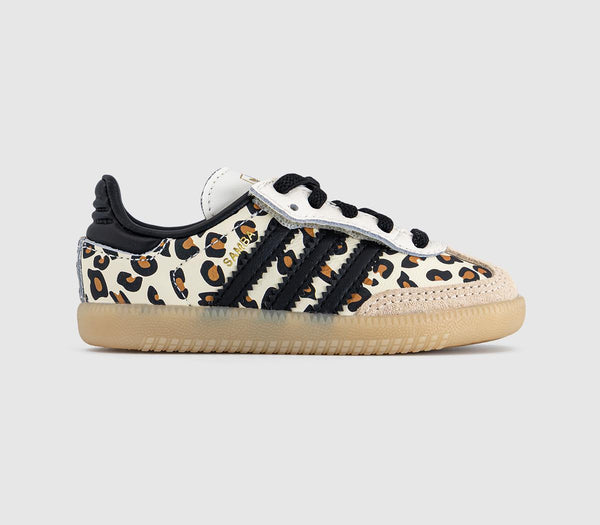 Kids adidas Samba Og Infant Trainers Leopard Cream White Sand Strata