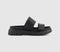 Womens Timberland Clairemont Way 2 Band Slides Black Full Grain