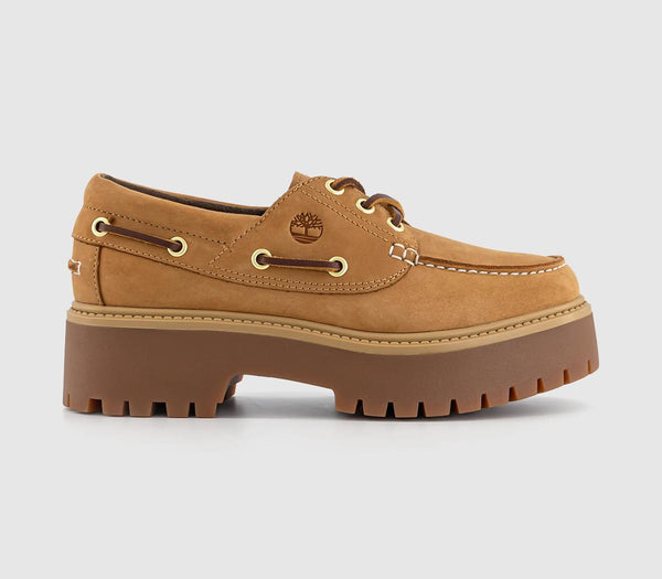 Womens Timberland Stone Street Boat Shoe Wheat