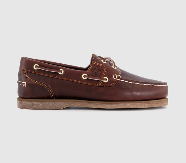 Womens Timberland Classic Boat Shoes Brown