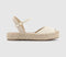 Womens Office Sadie Closed Toe Platform Espadrille Natural