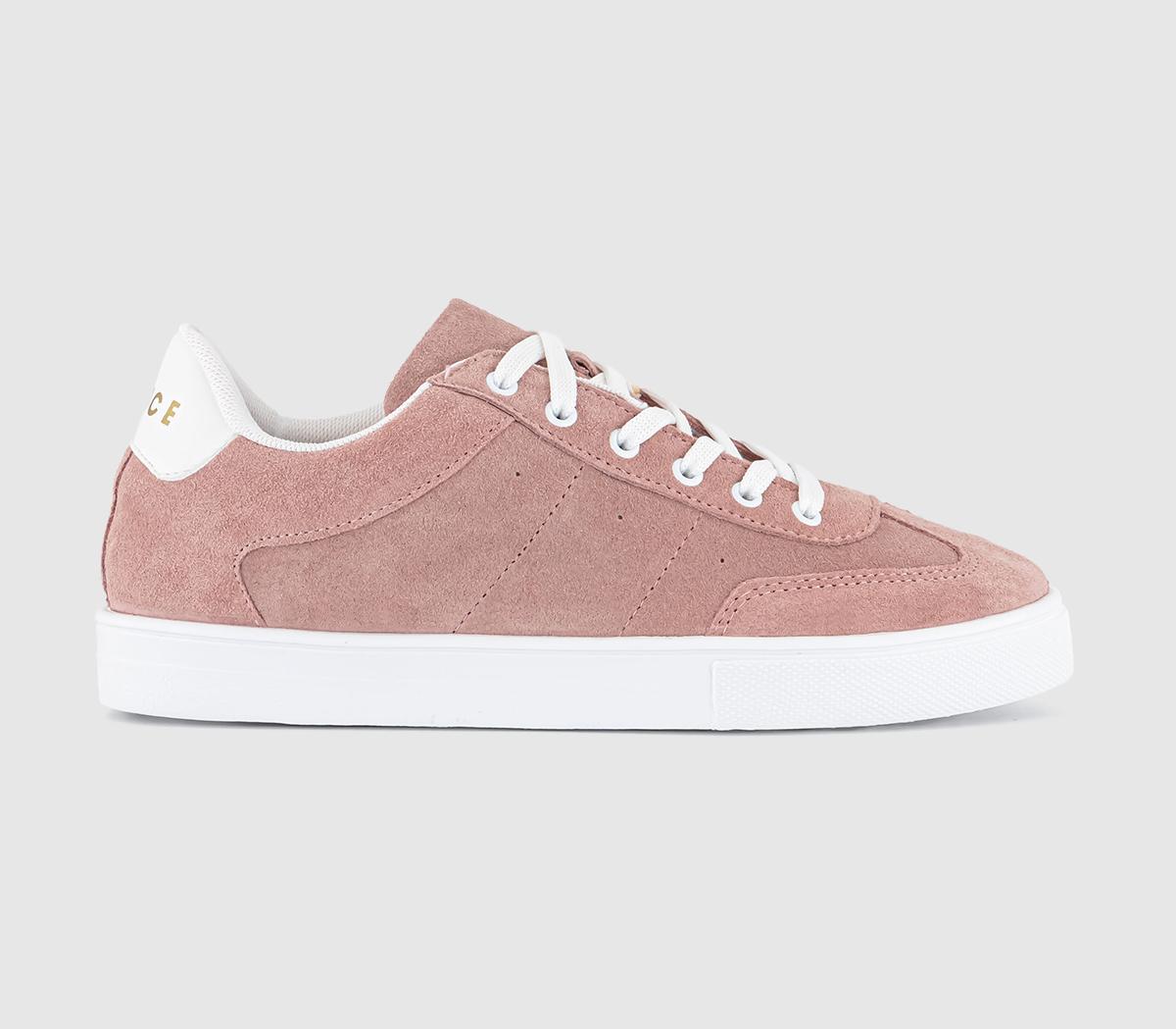 Office Faithful Lace Up Trainers Pink