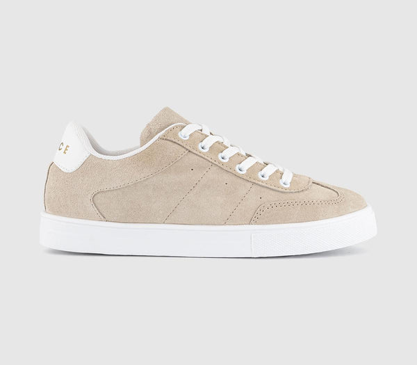 Office Faithful Lace Up Trainers Taupe