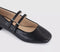 Womens OFFICE Frances Two Strap Mary Jane Shoes Black