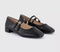 Womens OFFICE Frances Two Strap Mary Jane Shoes Black