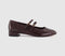 Womens OFFICE Frances Two Strap Mary Janes Burgundy