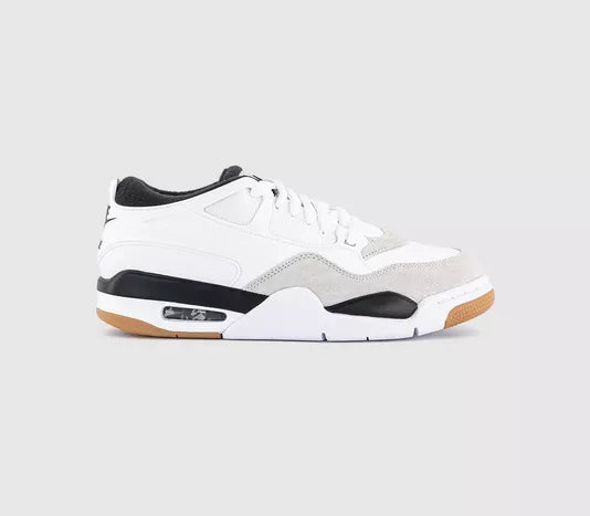 Nike Air Jordan 4 RM Trainers White Black Neutral Grey Gum Med Brown UK Size 7.5