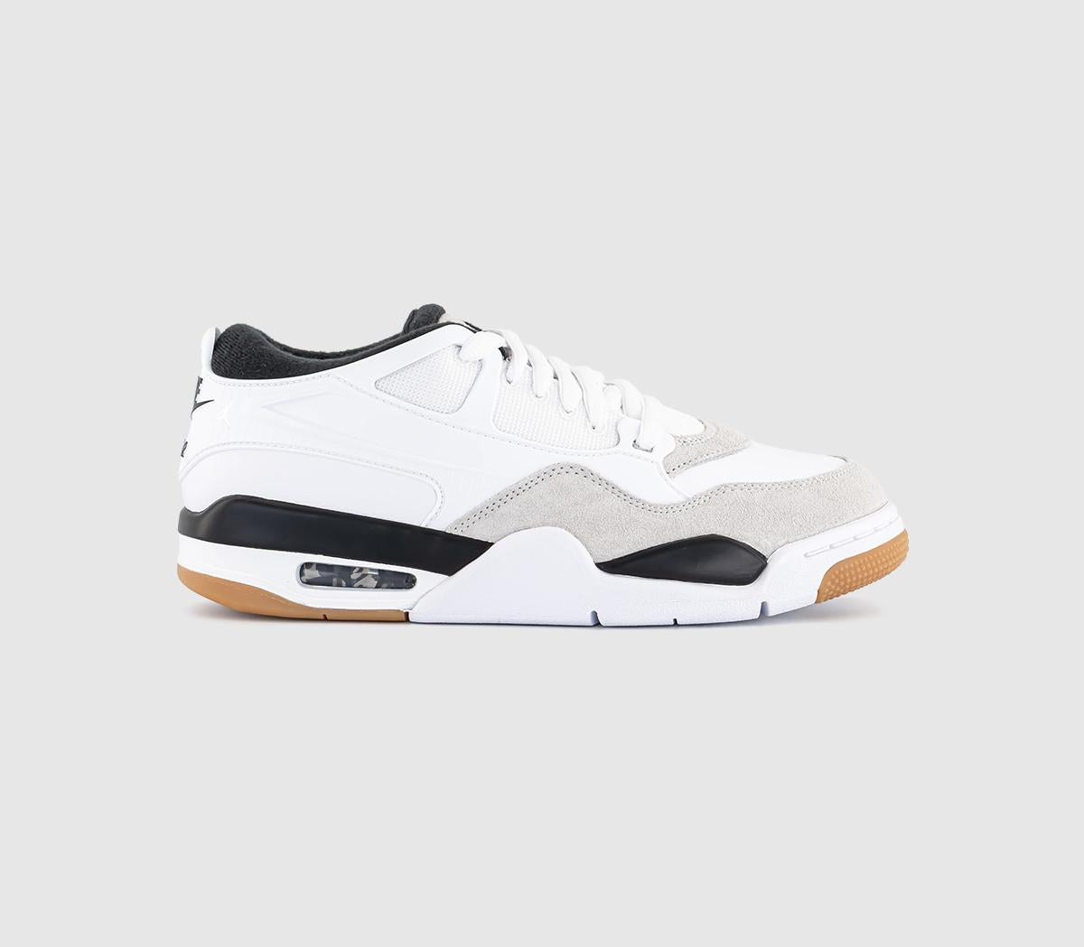 Nike Air Jordan 4 RM Trainers White Black Neutral Grey Gum Med Brown UK Size 7