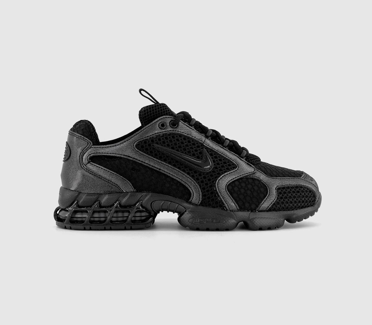 Nike Air Zoom Spiridon Cage 2T Trainers Black Black Anthracite Smoke Grey