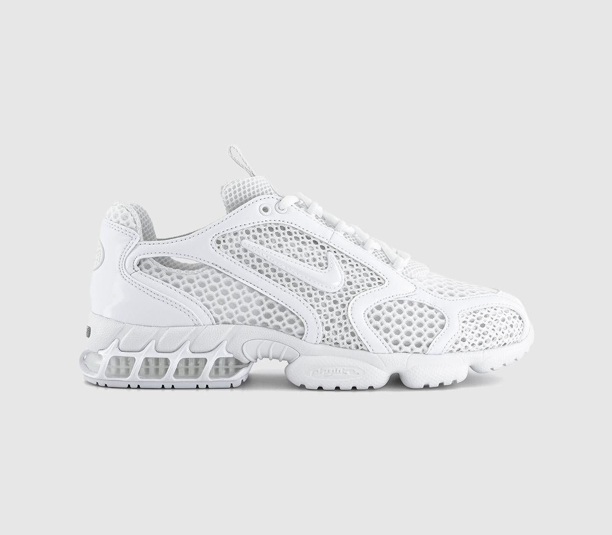  Nike Air Zoom Spiridon Cage 2T Trainers White White Black Uk Size 6 Eu39