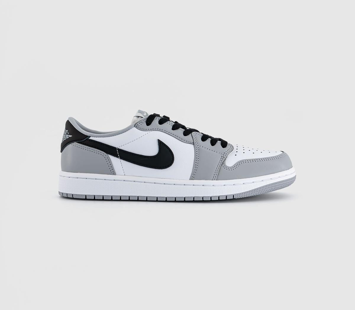 Nike Air Jordan 1 Retro Low OG Trainers White Grey Black