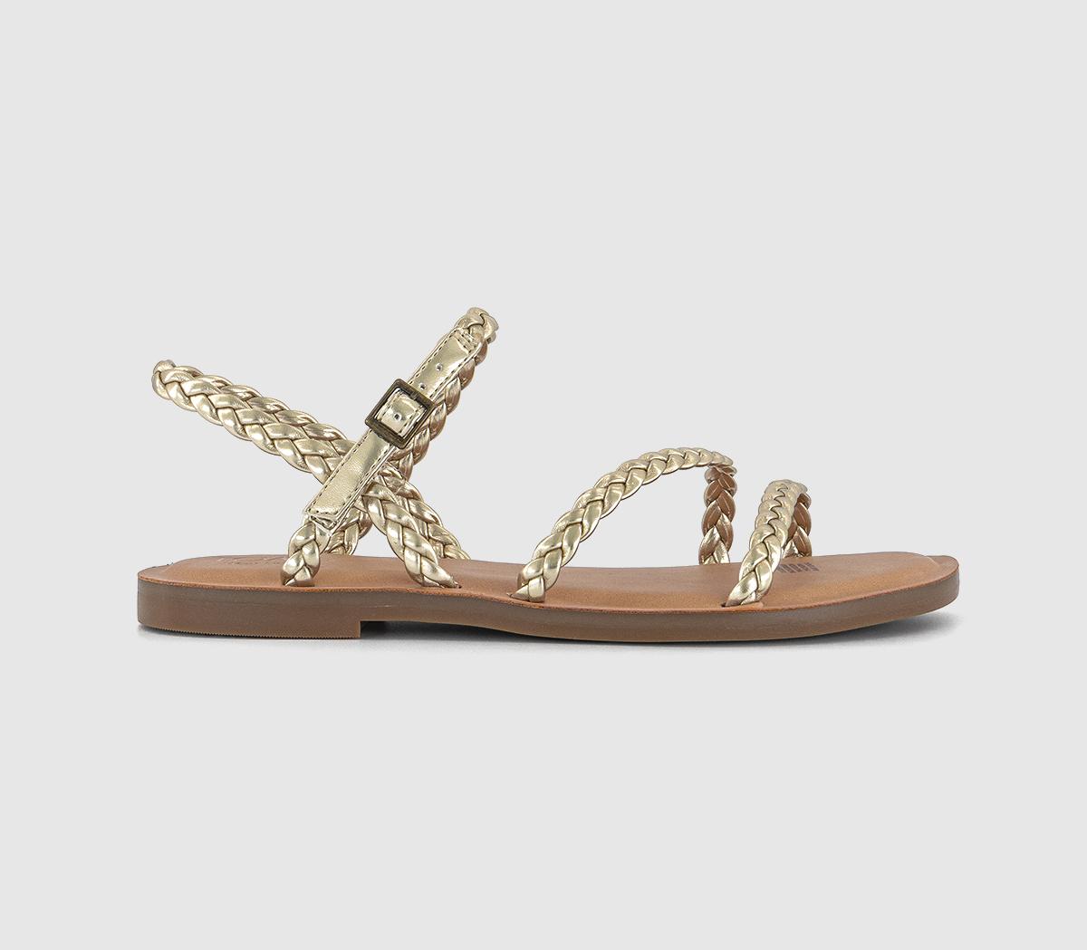 Womens TOMS Kira Sandals Gold