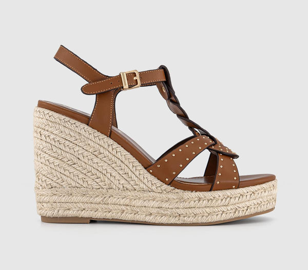 Womens Office Harleigh Stud Espadrille Tan