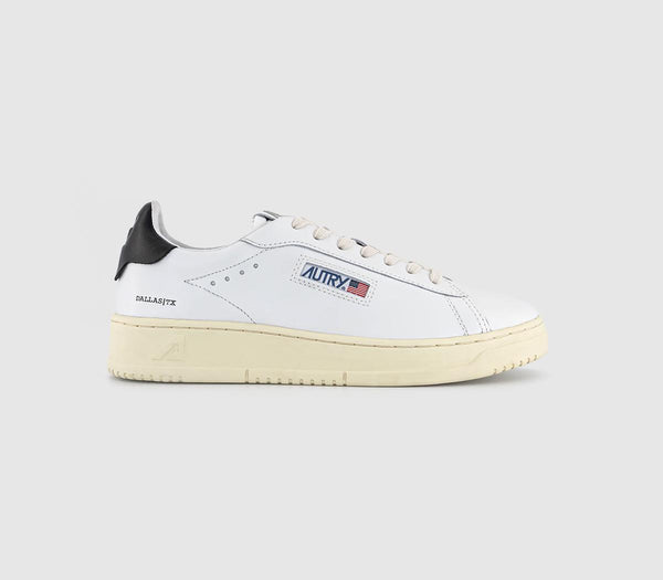 Autry Dallas Low Trainers Leather White Black F