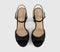 Womens OFFICE Havoc Round Toe Platform Sandals Black Lace