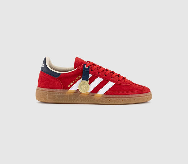 Odd Sizes -  adidas Handball Spezial Sporty & Rich Collegiate Red Night Indigo White - UK Sizes Right 7/Left 8