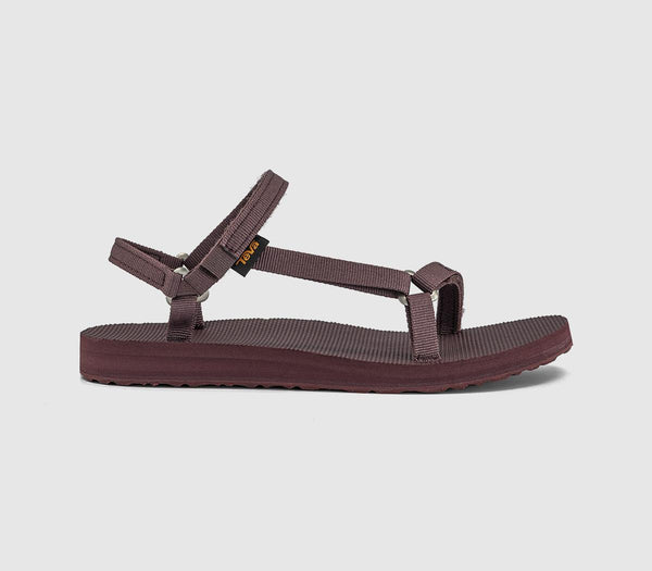 Womens Teva Original Universal Slim Sandals Rum Raisin
