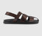 Mens Office Sullivan Leather Fisherman Sandals Brown Leather Uk Size 10