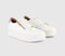 OFFICE Trinity Zip Detail Lace Up Platform Trainers White