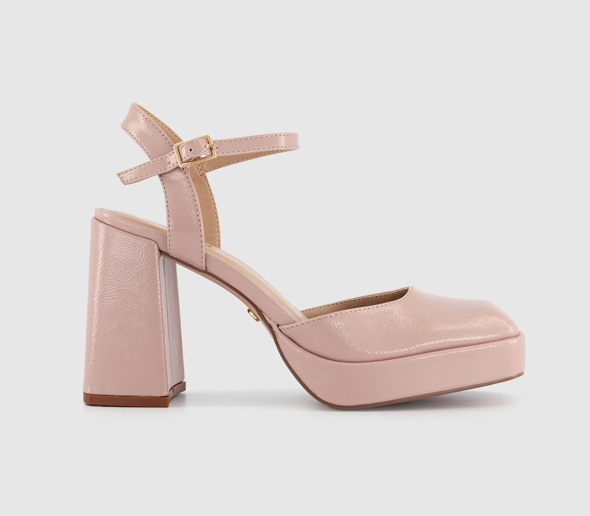 Womens Office Hey Two Part Buckle Platform Blush