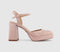 Womens Office Hey Two Part Buckle Platform Blush