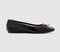 Womens OFFICE Five Star Square Toe Ballerina Flats Black Patent - OFFCUTS SHOES by OFFICE
