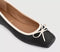 Womens OFFICE Five Star Square Toe Ballet Pumps Black Mix