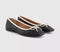 Womens OFFICE Five Star Square Toe Ballet Pumps Black Mix