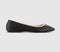 Womens OFFICE Five Star Square Toe Ballet Pumps Black Mix