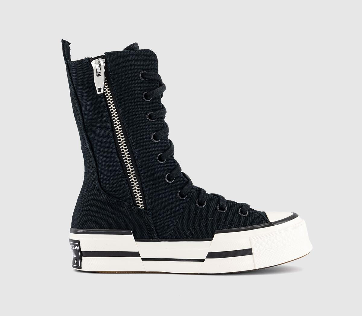 Converse Chuck 70 Plus X Hi Black White Egret