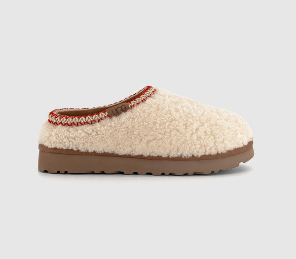 Womens UGG Tasman Maxi Curly Slippers Natural