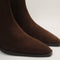 Womens OFFICE Aries Western Chelsea Ankle Boots Brown Suede UK Size 7