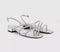 Womens OFFICE Seduce Asymetric Strap Sandals Silver Embellished